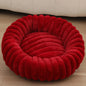 SnuggleNest Plush Pet Bed - Cozy Winter Retreat for Cats and Dogs