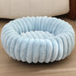 SnuggleNest Plush Pet Bed - Cozy Winter Retreat for Cats and Dogs
