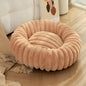 SnuggleNest Plush Pet Bed - Cozy Winter Retreat for Cats and Dogs