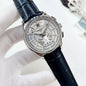 Patek Philippe White Dial Black Strap Watch
