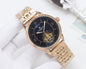 Patek Philippe Rose Gold Black Dial Bracelet Watch