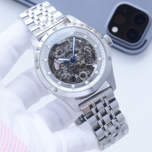 Longines Silver White Bracelet Watch