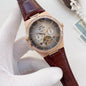 Omega Rose Gold-Tone Open-Heart Watch