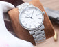 Silver White Dial Bracelet Watch